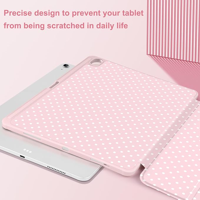 White Polka Dot & Pink
