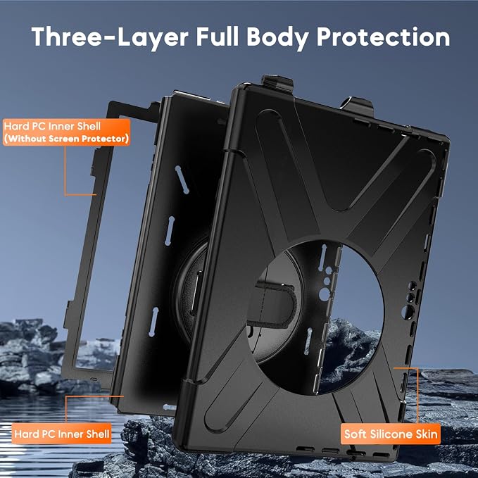 Surface Pro7+/7/6/5/4 Case-Black