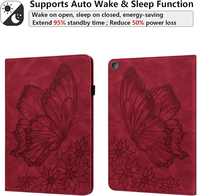 08# Flower Butterfly Red