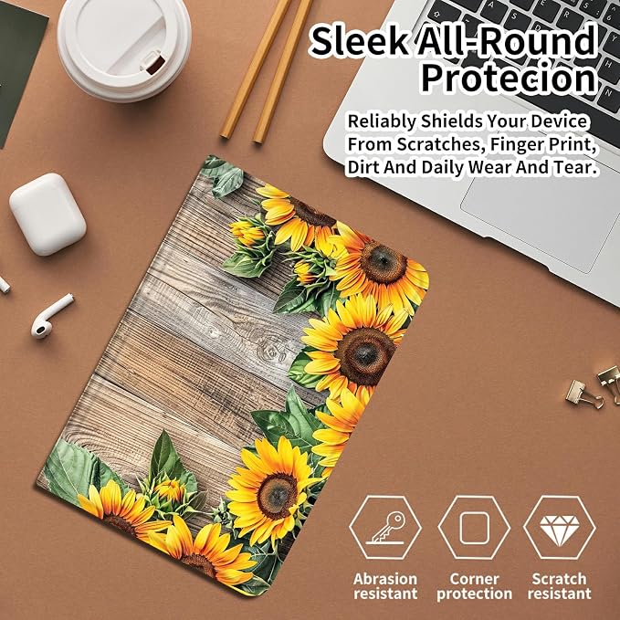 Sunflowers On Wooden