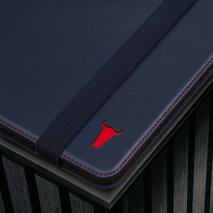 Navy Blue with Red Detail
