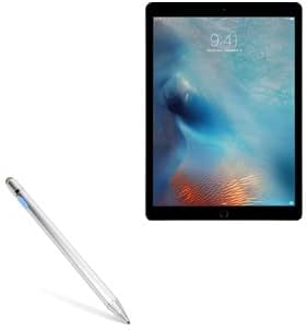 BoxWave Stylus Pen Compatible with Apple iPad Pro (1st Gen 2015) (12.9 in) - AccuPoint Active Stylus Electronic Stylus with Ultra Fine Tip - Metallic Silver