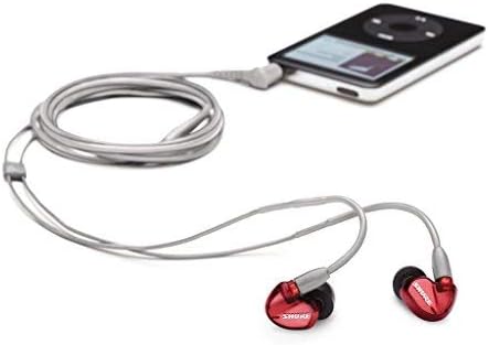 Shure SE535LTD Professional Wired Sound Isolating Earbuds High Definition Sound + Natural Bass Three Drivers Secure in-Ear Fit Detachable Cable Durable Quality - Red