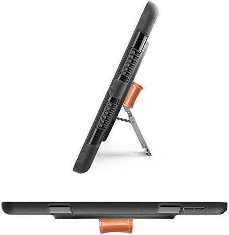 10 Pcs Pack Original Rugged Case for iPad 11 (A16) 11-inch (2025) &amp iPad 10th Gen 10.9-inch (2022) | 360° Rotating Kickstand Genuine Leather Hand Strap Built-in Screen Protector (Black)