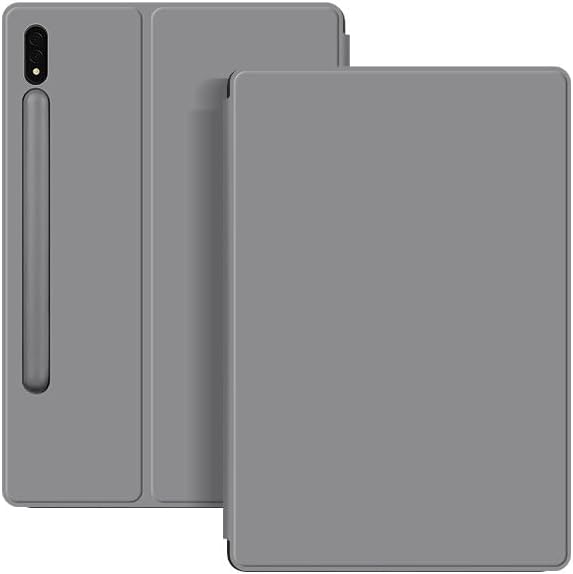 Magnetic Case for Galaxy Tab S8 11 inch 2022 (SM-X700/SM-X706)/S7 2020 (SM-T870/T875) with S-Pen Holder Lightweight and Slim Magnetic Stand Case with Auto Sleep/Wake Grey