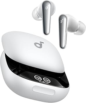 Soundcore Liberty 4 Pro by Anker Noise Cancelling Wireless Earbuds 7-Sensor and Real-Time Adaptive Noise Cancelling 2× Faster Charging Studio-Level Hi-Fi Music Clear Calls with 6 Mics and AI