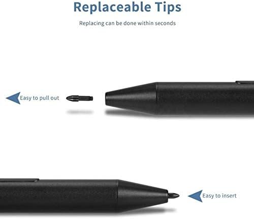 BoxWave Stylus Pen Compatible with Acer Spin 5 (SP513-53N) - ActiveStudio MPP2.0 Active Stylus Electronic Stylus MPP2.0 with Ultra Fine Tip - Jet Black