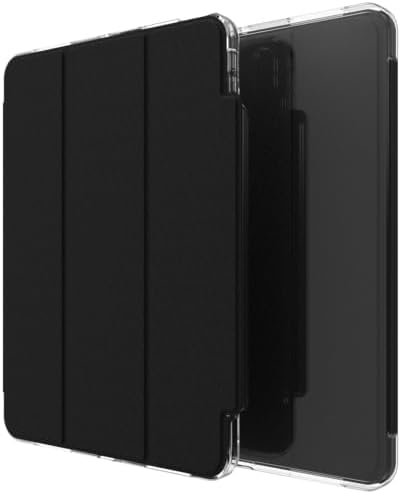 ZAGG Crystal Palace Folio iPad Pro 13 (M5)/ (M4) Case - Ultra-Slim Drop-Proof up to 6.5ft Crystal Clear with Scratch-Resistant Surface Integrated Non-magnetic Foldable Stand 56% Recycled Material