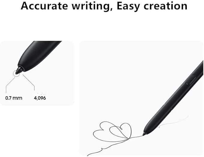 S22 Ultra Pen (WithBluetooth) Replacement for Samsung Galaxy S22 Ultra S Pen S22 Ultra Stylus Pen (4096 Pressure Levels) with 5*Tips/Nibs (White)