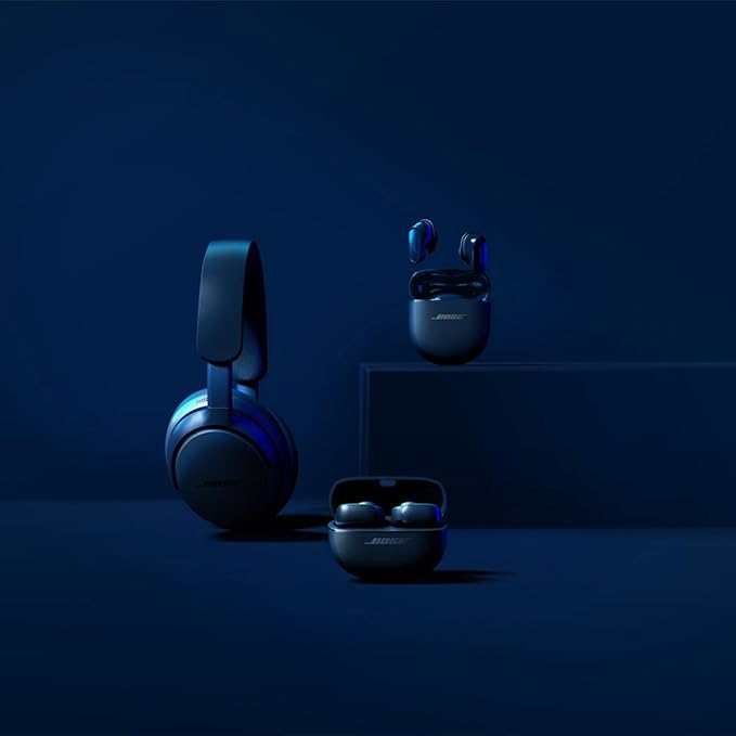 Bose QuietComfort Ultra Bluetooth Earbuds Wireless Earbuds with Spatial Audio and World-Class Active Noise Cancellation Deep Bass Up to 6 Hours of Playtime Lunar Blue - Limited Edition Color