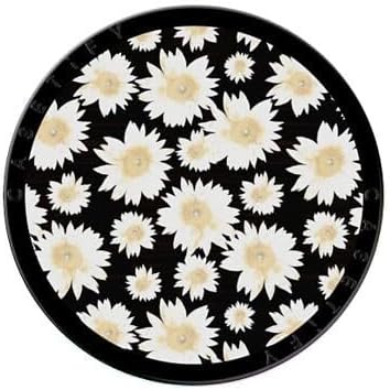 CASETiFY Snappy Grip Stand Compatible with Magsafe - White Daisies Pattern on Black