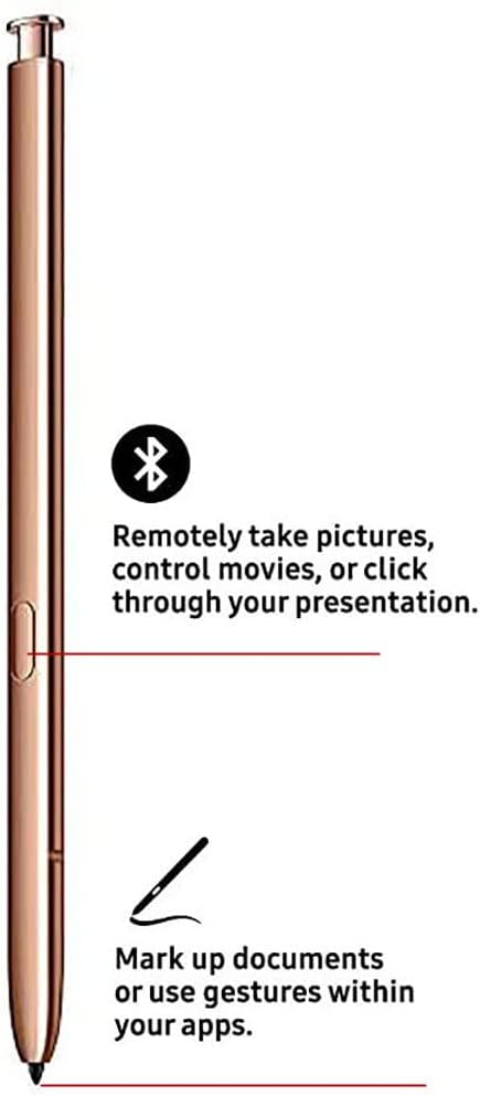 Note 20 S Pen (WithBluetooth) Replacement Compatible with Samsung Galaxy Note 20 Note 20 Ultra 5G Stylus Touch S Pen with Tips/Nibs (Bronze)