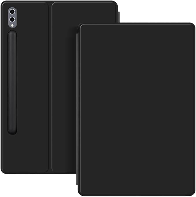 for Samsumg Galaxy Tab S10 FE+/S10 FE Plus 13.1 inch Magnetic Protective Slim Lightweight Smart Stand Case Soft and Silky to The Touch with Latest Voltage TechnologyAuto Sleep/Wake (Black)