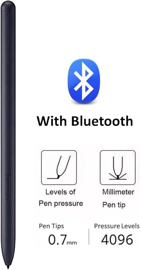 Galaxy Tab S8 Stylus Pen Replacement WithBluetooth for Samsung Galaxy Tab S8/S8+/S8 Ultra 5G All Verisons/Black