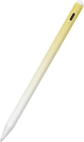 Stylus Pen for iPad 6th-11th Generation-2X Fast Charge Active Pencil Compatible with 2018-2025 Apple iPad Pro 11/12.9/M4 iPad Air 3/4/5/M2/M3iPad mini 5/6 Gen-Gradient White Yellow