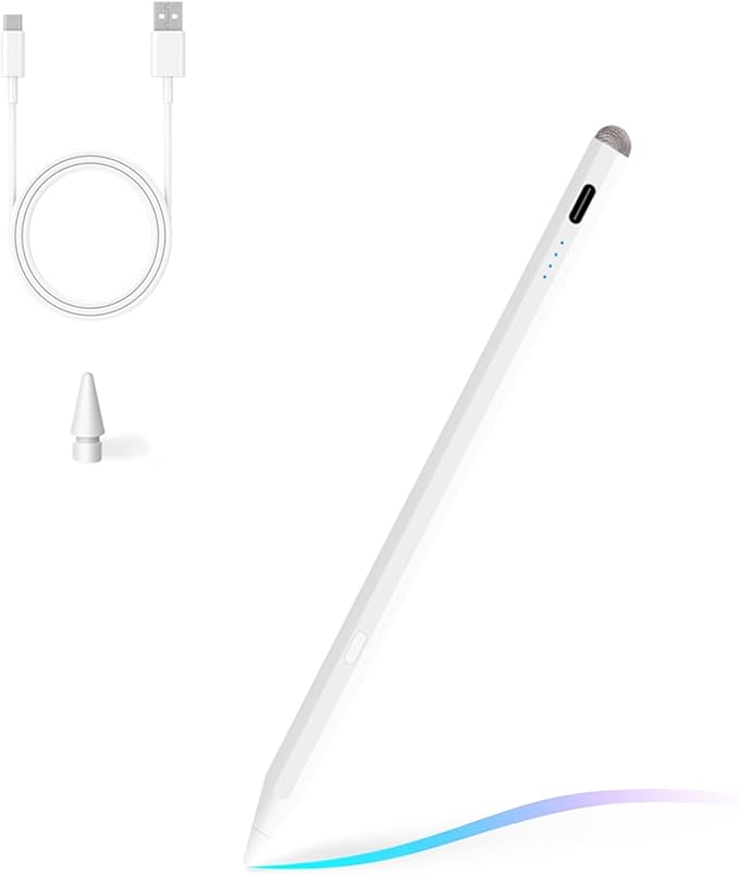 Stylus Pencil for iPad Pencil Pro 11th A16/10th/9th GenFast Charger Active iPad PenciliPadstylus Pen for 2018-2025 iPad11 A16/10/9/8/7/6iPadPro 11/12.9/13/M4iPadAir 3/4/5/6/M2iPadMini 5/6/7Gen