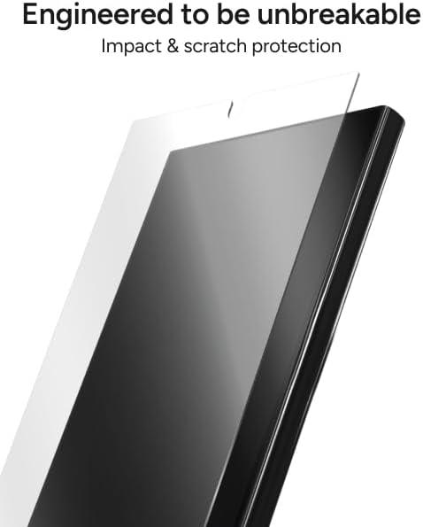 ZAGG Fusion Samsung Galaxy S25 Ultra Screen Protector – Unbreakable Hybrid Polymer Fingerprint Scanner Compatible High-Definition Clarity InvisibleShield Easy Installation