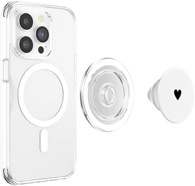 PopSockets Phone Grip – Heart PopSocket - B&ampW Heart PopSockets PopGrip for MagSafe
