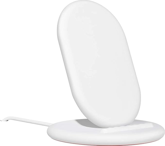 Google Pixel Stand Fast Wireless Charger - For Pixel 5 4 3 Includes 6 Cleaning Wipes - White