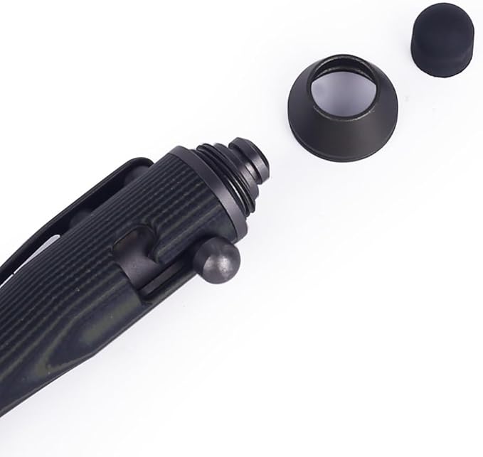 Cool Hand 5.7'' Bolt Action Pens EDC Ballpoint Ink Refillable Stylus for Touch Screen G10 Body w/Pocket Clip Ergonomic Grip with a Free Refill 5375-G
