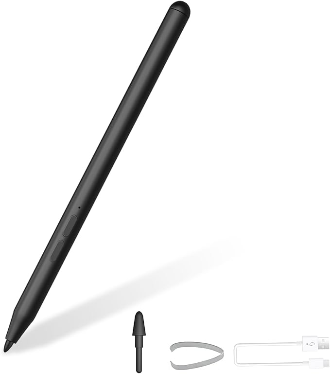Stylus Pen for HP Omnibook Digital Pen for HP Envy Pavilion Specter x360 Touch Screen Devices Rechargeable MPP 2.0 Tilt with 4096 Pressure Sensitivity Palm Rejection Fast Charging