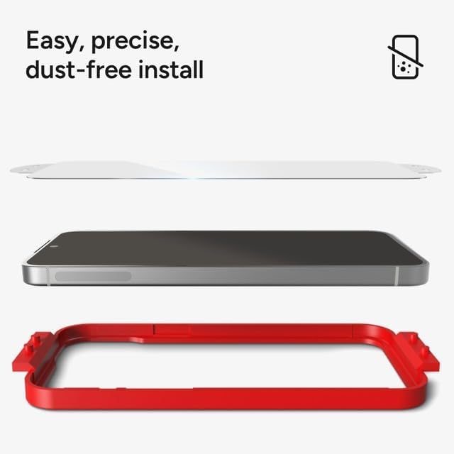 ZAGG Fusion Privacy Anti-Glare Samsung Galaxy S25+ Screen Protector - Flexible Hybrid Polymer Matte Finish 2-Way Privacy Filter Recycled Materials InvisibleShield Easy Application