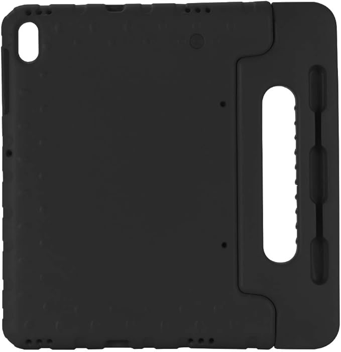 Kids Case for Samsung Galaxy Tab S7 FE 5G 2021/Tab S8 Plus 2022/Tab S7 Plus 2020 12.4 inch with S Pen Holder/Rotating Kickstand/Handle Stand Girl Boy Cover for Tab S8+/S7+/S7 FE 12.4Black