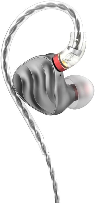 FIIO FH3 HiFi Earphones 3 Drivers (1 Dynamic + 2 Knowles BA) in-Ear Earphones High Resolution Bass Sound High Fidelity for Smartphone/PC/Tablet (Titanium)