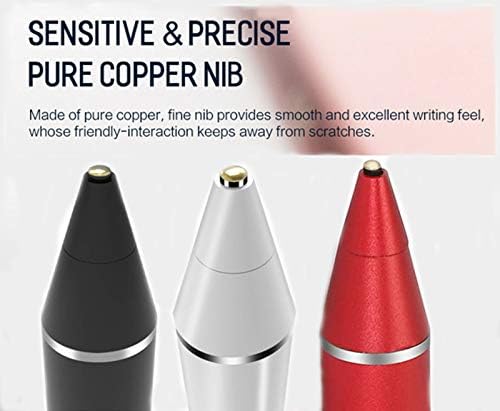 Stylus Pen Pencil 1st Generation Gen Replacement for Apple iPad Pro 1st iPad 1st 2nd 3rd 4th 5th iPad Mini 1 2 3 4 iPad Air 1st 2nd iOS Android Capacitive Tablet Touch Screen + Free Holder (White)