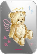 CASETiFY Snappy Card Holder Stand Compatible with Magsafe - Angel Teddy Bear - Silver Mirror