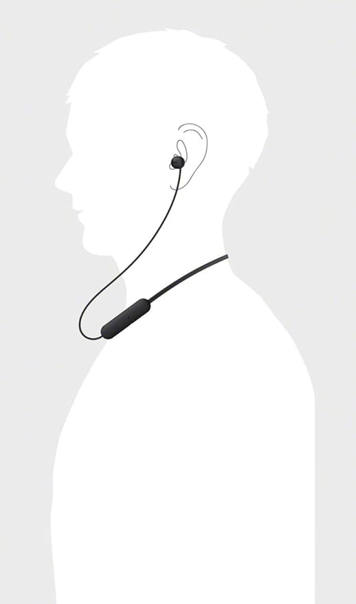 SONY WI-C200 Wireless Bluetooth Headphones - Black