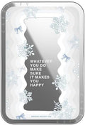 CASETiFY Snappy Card Holder Stand Compatible with Magsafe - First Snow - Silver Mirror