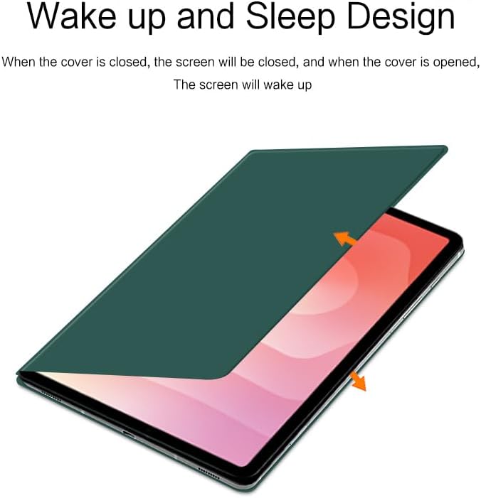 Magnetic Case for Galaxy Tab S11 2025 11 Inch with S-Pen Holder Lightweight and Slim Magnetic Stand Case with Auto Sleep/Wake for Samsung Tab S11 5G SM-X736B/ SM-X730 DarkGreen