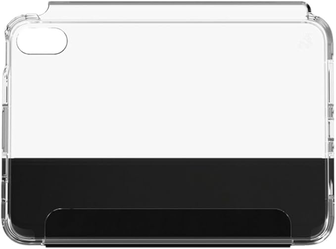 ZAGG Crystal Palace Folio Case for iPad mini 8.3 (A17 Pro) – 6.5ft Drop Protection Graphene Strength Anti-Scratch Case with Movie Stand Slim Design Recycled Content Clear