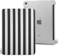 case for ipad 11th Generation11 Inch 2025 (A16 Chip) &amp 10th Gen 10.9 Inch 2022 - Slim Scratch-Resistant Hard PC Translucent Back Shell Smart Cover Wake/Sleep FunctionBlack Stripes