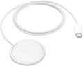 Magnetic Wireless Charger USB-C Port Compatible with iPhone 15W Fast Charging White Charging Cable with Circular Magnetic Pad