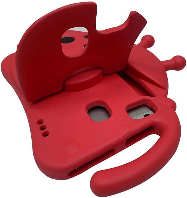 for Alcatel Joy Tab 2 Case for Kids Children Friendly Shockproof Protective Stand Handle Cover for Joy Tab 2 Case Alcatel 2020 8 Tablet (Model: 9032Z) for Boys Girls Cute Ladybug - Red