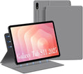 Magnetic Case for Galaxy Tab S11 2025 11 Inch with S-Pen Holder Lightweight and Slim Magnetic Stand Case with Auto Sleep/Wake for Samsung Tab S11 5G SM-X736B/ SM-X730 Grey