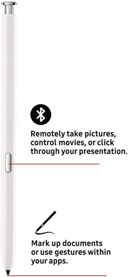 Note 20 S Pen (WithBluetooth) Replacement for Samsung Galaxy Note 20 Note 20 Ultra 5G Stylus Touch S Pen with Tips/Nibs (White)