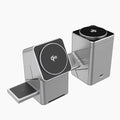 Charger Standfor iPhone 17 Wireless Charger 3-in-1 Cube Compatible with MagSafe 15W Foldable Fast Charging Stand for iPhone 16/15/14/13 Apple Watch 1-8/Ultra AirPods Compatible with Samsung