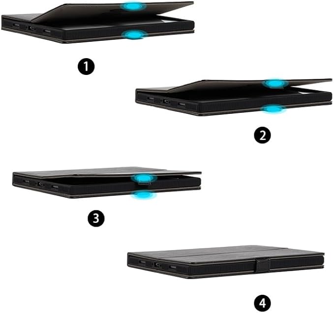 13.3-inch Tablet Protective Case Suitable Fro BOOX Note Max E-Book Reader T13C Silicone Tab X C with Tablet Light and Thin Four Corner Protective e-Paper Book with Pen Slot 360 Degree Rotation