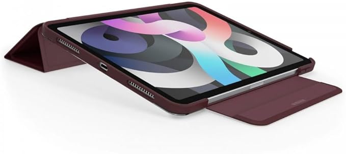 OtterBox - Symmetry Series 360 Case for 11 iPad Air M2/4th/5th Gen - Scratch Resistant Tablet Case with Adjustable Folio Sleek &amp Slim Design (Ripe Burgundy)