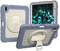 Case for iPad 10th Generation 10.9inch 2022with Built-in Screen Protector and KickstandHand StrapShoulder Strap for New Apple iPad 10.9 Inch(Purple/Beige)