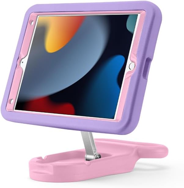 Kids Case for iPad 9th/8th/7th Gen 10.2 inchCute Shockproof EVA Case with Handle &amp Stand Child-Friendly Drop-Proof case for iPad 10.2 2021/2020/2019