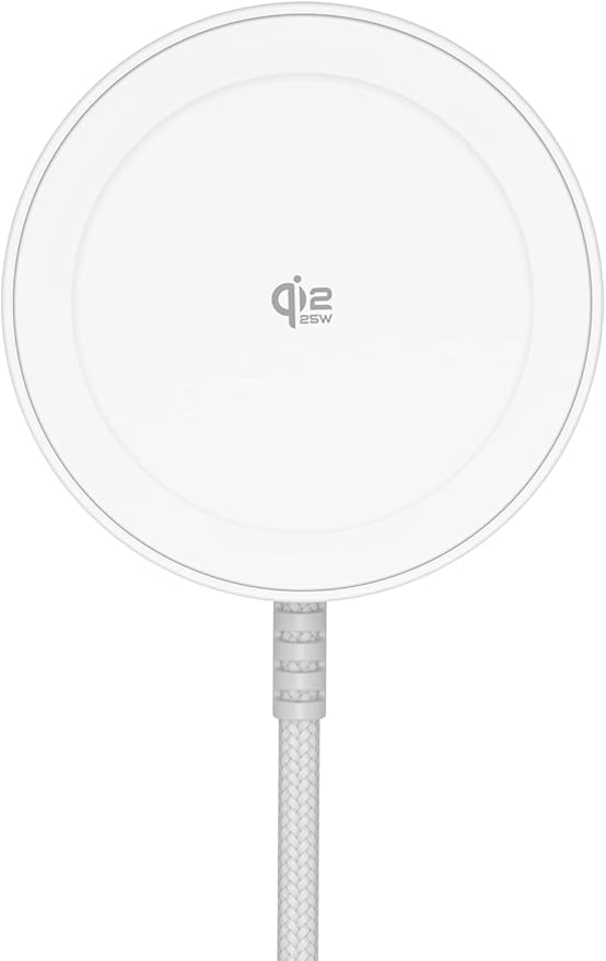 Magnetic Wireless Charger (1.5m) Qi2 25W Certified Fast Charging Pad Compatible with MagSafe for iPhone 17/16/15/14/13/12/Air AirPods 4/3/2/Pro Galaxy S &amp Google Pixel 10 Series (No Adapter)