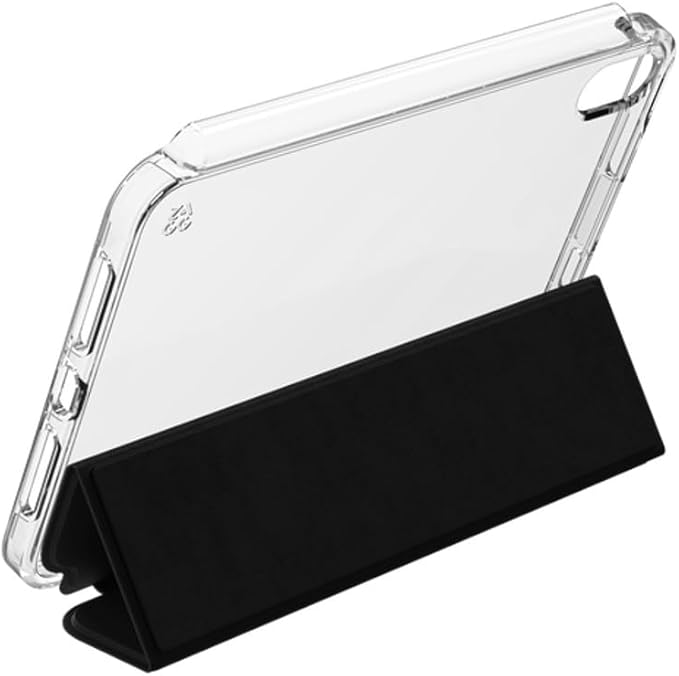 ZAGG Crystal Palace Folio Case for iPad mini 8.3 (A17 Pro) – 6.5ft Drop Protection Graphene Strength Anti-Scratch Case with Movie Stand Slim Design Recycled Content Clear