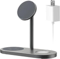 KU XIU X23 PRO 3 in 1 Magnetic Wireless Charging Stand for iPhone AirPods iWatch &amp Qi Smartphone Wireless Charging Station for iPhone 16/15/14/13/12 Apple Watch Ultra/9/8/7 AirPods 4/3/Pro/Pro