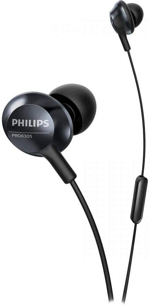 Philips Pro Wired Earbuds with Microphone Hi-Res Audio Earphones with Cord Lightweight and Comfortable Wired in Ear Headphones with Mic Powerful and Clear Sound for All Your Audio Experiences