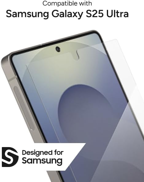 ZAGG Fusion Samsung Galaxy S25 Ultra Screen Protector – Unbreakable Hybrid Polymer Fingerprint Scanner Compatible High-Definition Clarity InvisibleShield Easy Installation