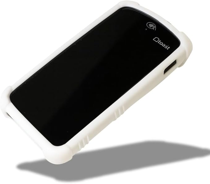 Toast Handheld Case | Silicone Case Cover for Toast Go 2 POS (Pearl White)